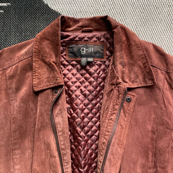 AMERICAN VINTAGE 80s/90s - Suede Mahogany Bomber Jacket - Picture 2 of 8